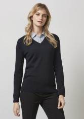 Ladies Milano Pullover-Navy 